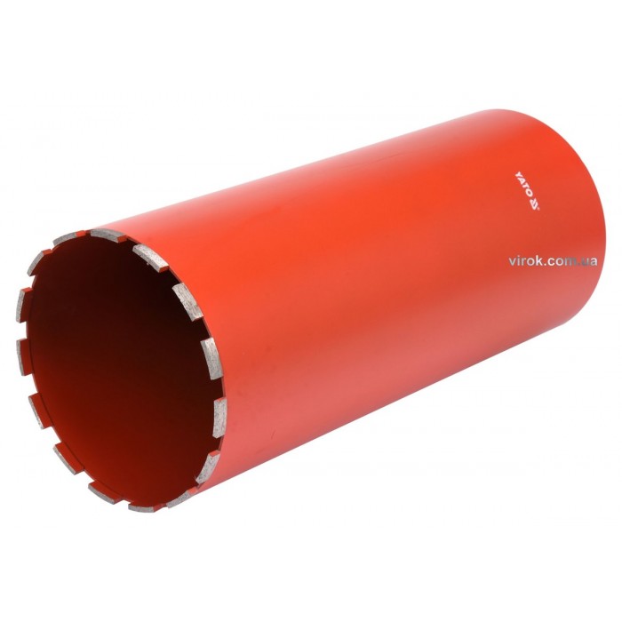 Свердло корончате по каменю, бетону YATO: Ø=182 мм, l=430 мм, з алмазн. пругами, хвостовик- М32 [2]