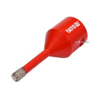 Свердло по кераміці і гресу в сух і мокр. YATO: Ø=6мм, з алмаз пругом, до шліфмашин.кріплен-М14[100]