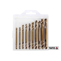 Свердла по металу 2-сторонні, шліфовані YATO : HSS 6542, Ø=3.0- 6.0 мм, 10 шт(DW)