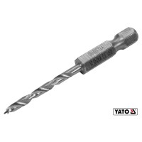 Свердло по дереву YATO : Ø3 x 65/35 мм, хвостовик- HEX 1/4", HSS 4241(DW)