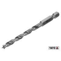Свердло по дереву YATO : Ø5 x 85/50 мм, хвостовик- HEX 1/4", HSS 4241(DW)