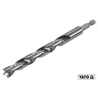 Свердло по дереву YATO : Ø12 x 100/60 мм, хвостовик- HEX 1/4", HSS 4241(DW)