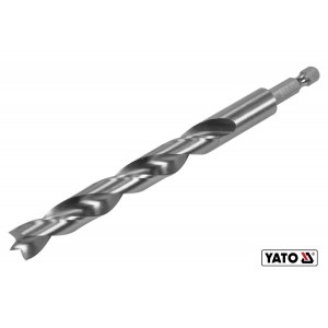 Свердло по дереву YATO : Ø12 x 100/60 мм, хвостовик- HEX 1/4", HSS 4241(DW)