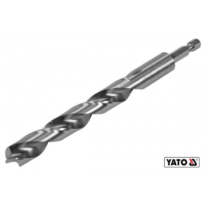 Свердло по дереву YATO : Ø13 x 100/60 мм, хвостовик- HEX 1/4", HSS 4241(DW)