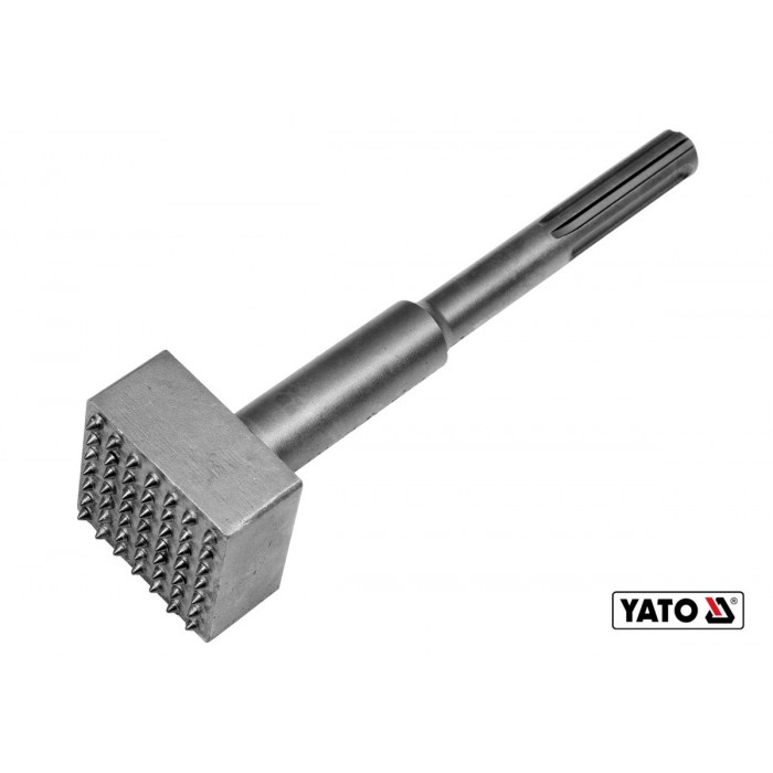 Долото-бучарда для вирівнювання поверхні бетона YATO : SDS-Max, L= 240 мм, стопа- 60х60 мм [5/10]