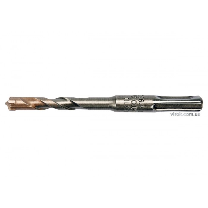 Свердло по залізобетону YATO : SDS+ Premium, "Х"-тип, Ø= 8 х 110 мм, 4 різальні пруги [40/160]