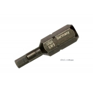 Насадка викруткова USH : HEX М4 x 25 мм. шестигранна, Уп. 100 шт.