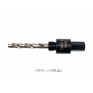 Тримач зі свердлом YATO : HEX, Ø= 1/2", для кільцевих пил Ø=19-29 мм [25/100]