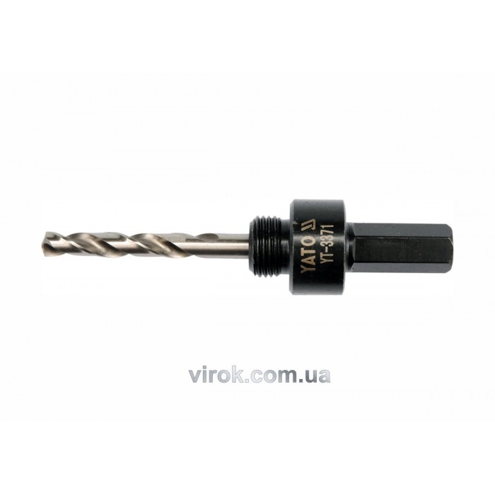 Тримач зі свердлом YATO : HEX, Ø= 5/8", для кільцевих пил Ø=32-200 мм [25/100]