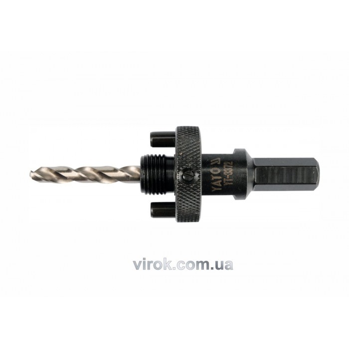 Тримач зі свердлом YATO : HEX, Ø= 5/8", для кільцевих пил Ø=32-200 мм [25/50]