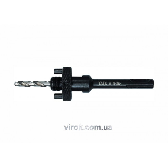 Тримач зі свердлом YATO : SDS+, Ø= 5/8", для кільцевих пил Ø=32-200 мм [25/50]