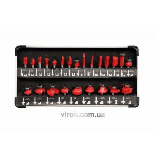 Фрези по дереву YATO : Набір 24 Шт. [10]