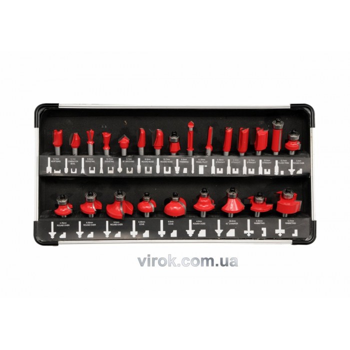 Фрези по дереву YATO : Набір 24 Шт. [10]