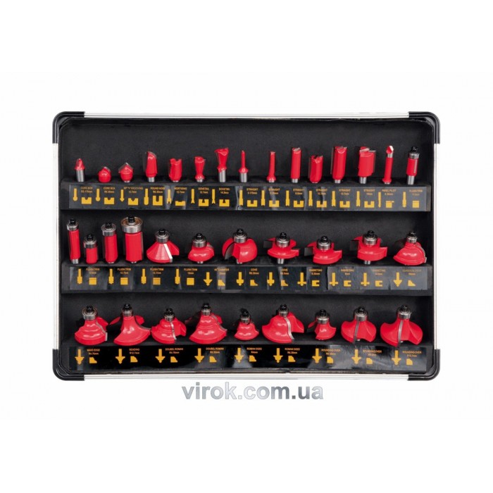 Фрези по дереву YATO : Набір 35 Шт. [10]