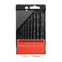 Свердла по металу YATO : HSS, Ø=1-10 мм. (Набір/10 шт.) [20/40]