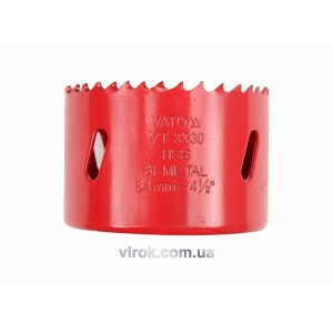 Пила кільцева BI-METAL YATO : HSS M3, Ø= 95 мм [25/50]