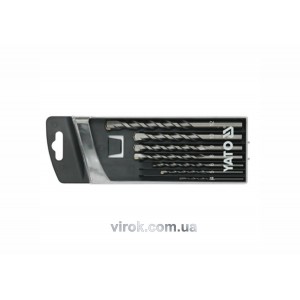 Свердла по цеглі YATO : Ø= 4-12 мм. 7 шт. [10/80]