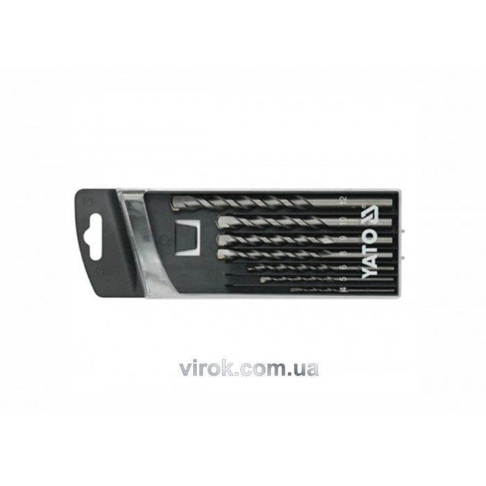 Свердла по цеглі YATO : Ø= 4-12 мм. 7 шт. [10/80]