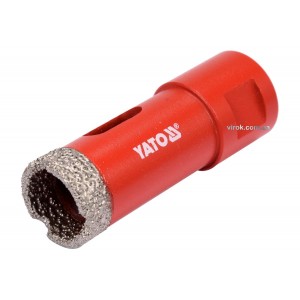 Свердло по кераміці і гресу в сух і мокр YATO: Ø=20мм з алмаз пругом, до шліфмашин. кріплен-М14[100]