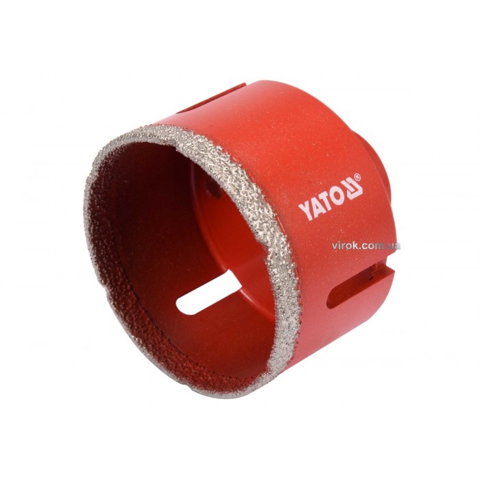 Свердло по кераміці і гресу в сух і мокр YATO: Ø=68мм, з алмаз пругом, до шліфмашин. кріплен-М14[50]