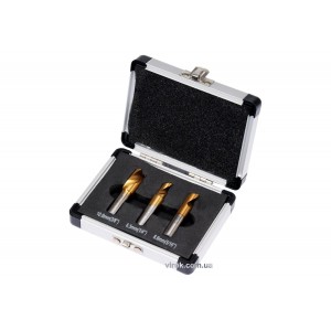 Свердла для точкового зварювання HSS YATO діаметрами 6.5, 8, 10 мм, набір, 3 шт. у футлярі [50]