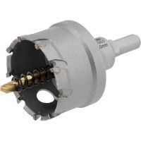 Свердло коронка по металу TCT YATO: Ø50 x 103 мм, товщ. до 25мм, з напрямним, 6-гран. хвост 3/8" [6]