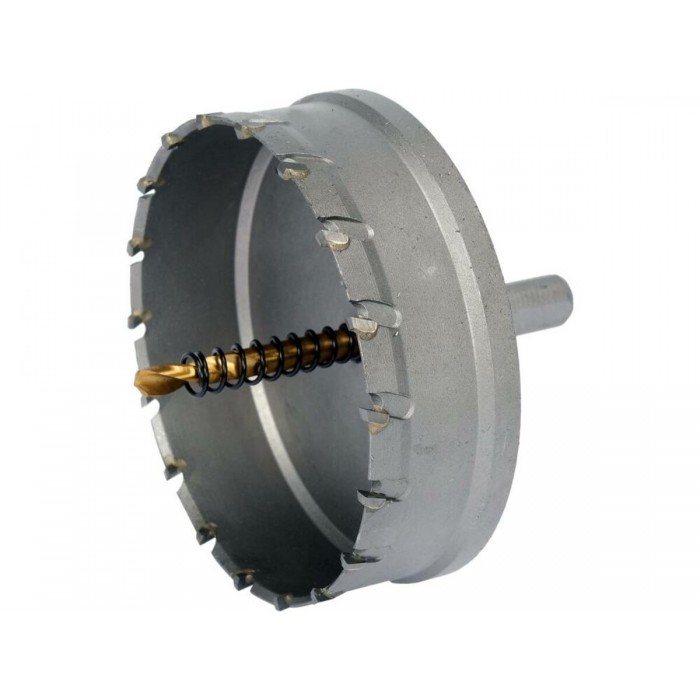 Свердло коронка по металу TCT YATO: Ø102x 103 мм, товщ. до 25мм, з напрямним, 6-гран. хвост 3/8" [4]