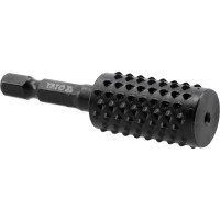 Фреза рашпільна циліндрична по дереву YATO Ø= 16 мм, l= 60 мм, 6-гран. шпиндель 1/4" з вуглец сталі