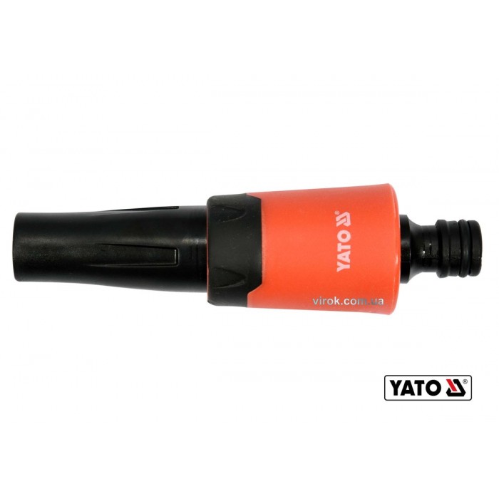 Зрошувач прямий YATO : Ø= 1/2", ABS-пластик [12/120]