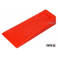 Клин для розколювання дерев пластиковий YATO : 136 x 65 x 25 мм, 95 г [50/100]