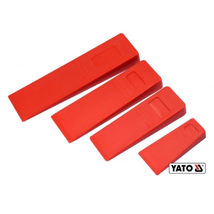 Набір клинів пластикових для розколювання дерев YATO : 300/245/205/136 мм, 4 шт [20]