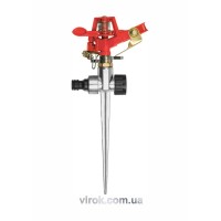 Зрошувач імпульсний 6-режимний YATO на кілку, до шлангу 1/2", межа дії- 24 м, ABS-пластик +цинк [48]