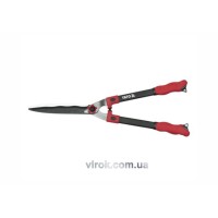 Ножиці до живоплоту YATO : Cталеві, прямі, регулятор натиску, L= 650x254 мм [12]