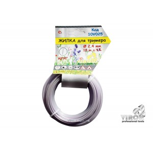Жилка для тримера "КРУГ" TM VIROK : Ø= 2.4 мм, l= 15 м