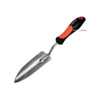 Лопатка посадкова YATO: l=340 мм, вузька, хромована, ергон.ручка [12/72]