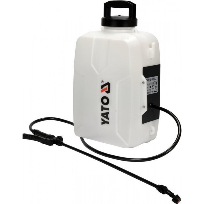 Оприскувач акумуляторний YATO ранцевий : бачок- 12 л, продуктивність- 1,5 л/хв (БЕЗ АКУМУЛЯТОРА) [1]