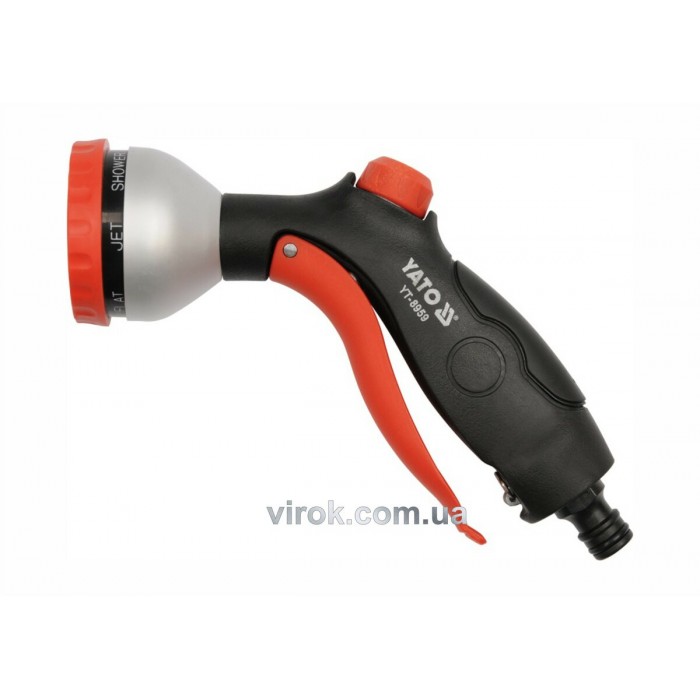 Пістолет зрошув. з насадкою 7-позиц. на шланг YATO: Ø=1/2"(DW)