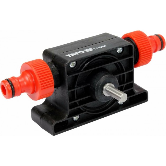 Насос для води з приводом від дриля YATO тримач 8 мм, продукт.- 2.4 м³/год, висота подачі 3 м [6/60]