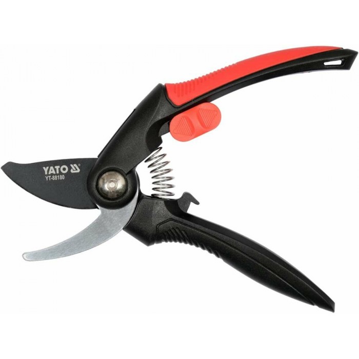 Сікатор з округленими лезами YATO: до гілок Ø= 20 мм, L= 208 мм [12/48]