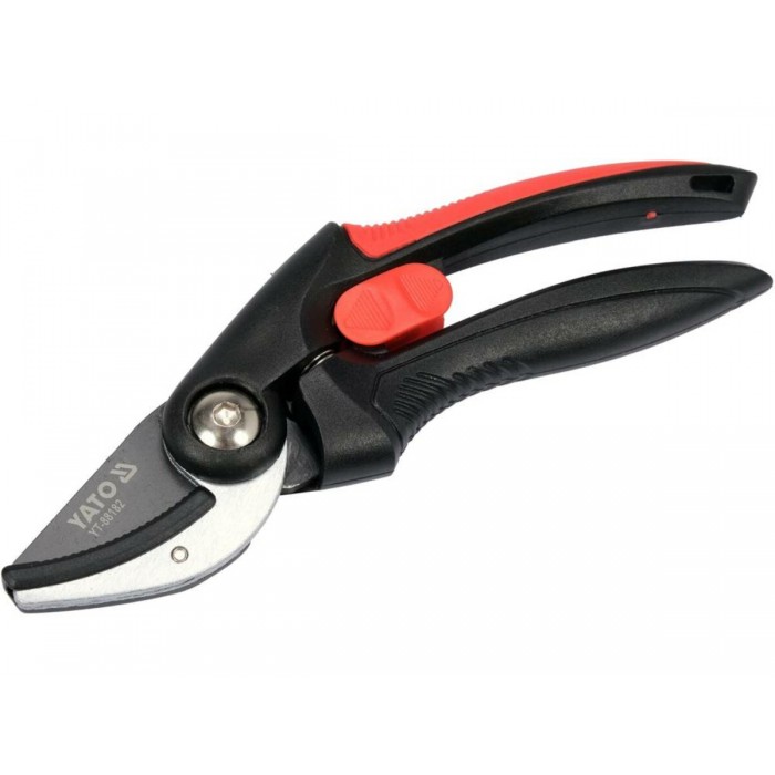 Сікатор з округленими лезами з ковадлом YATO: до гілок Ø= 20 мм, L= 208 мм [12/48]