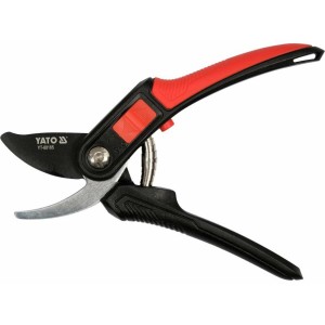 Сікатор з округленими лезами YATO: з регуляцією розводу лез до гілок Ø= 12 і 20 мм, L=220 мм [12/48]