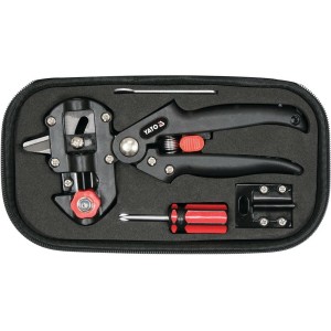 Сікатор для щеплення гілок YATO з 2 функціями і 3 вида лез з обладунками в футлярі [20]