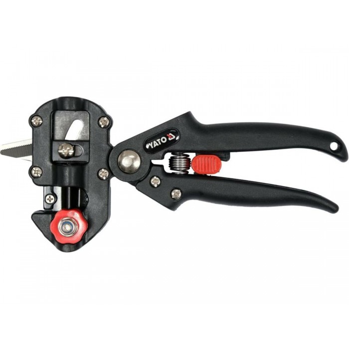 Сікатор для щеплення гілок YATO з 2 функціями і 3 вида лез з обладунками в футлярі [20]