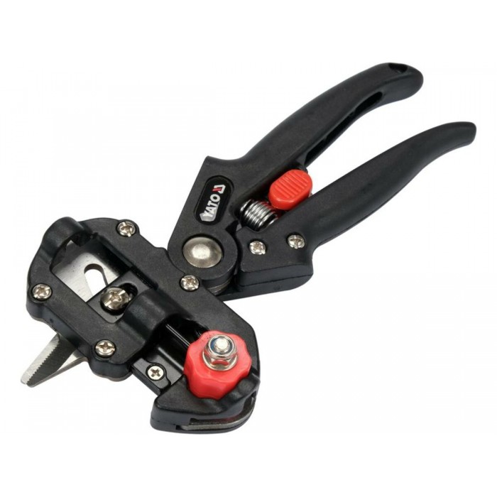 Сікатор для щеплення гілок YATO з 2 функціями і 3 вида лез з обладунками в футлярі [20]