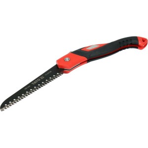 Ножівка до гілок складана YATO; лезо l= 180 мм, 9 зубів/1", t= 1,2 мм [12/48]