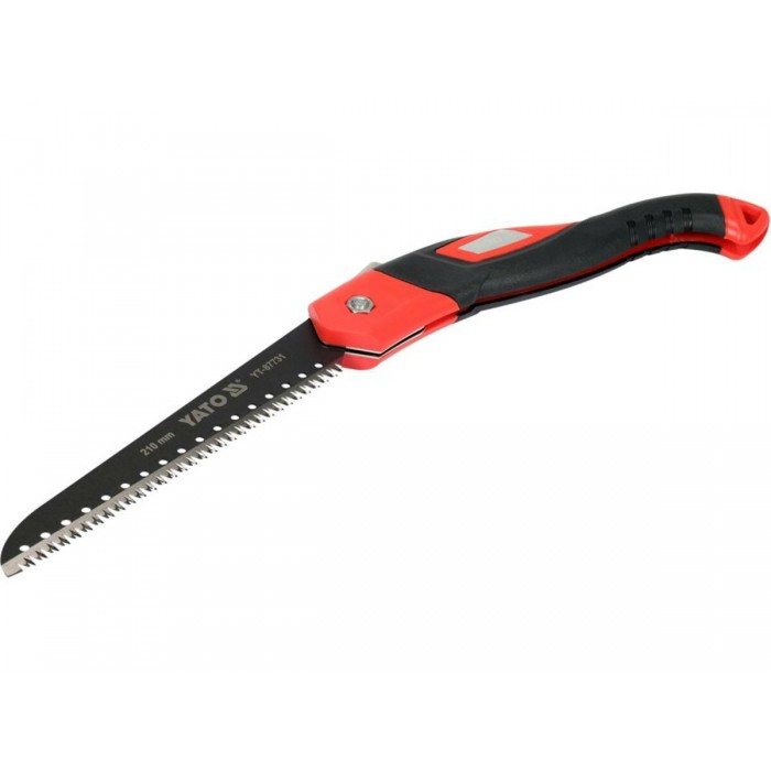 Ножівка до гілок складана YATO; лезо l= 210 мм, 9 зубів/1", t= 1.2 мм [12/48]