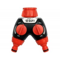 Розгалужувач садового шланга YATO : Ø= 3/4" і 1" ABS-пластик [12/48]