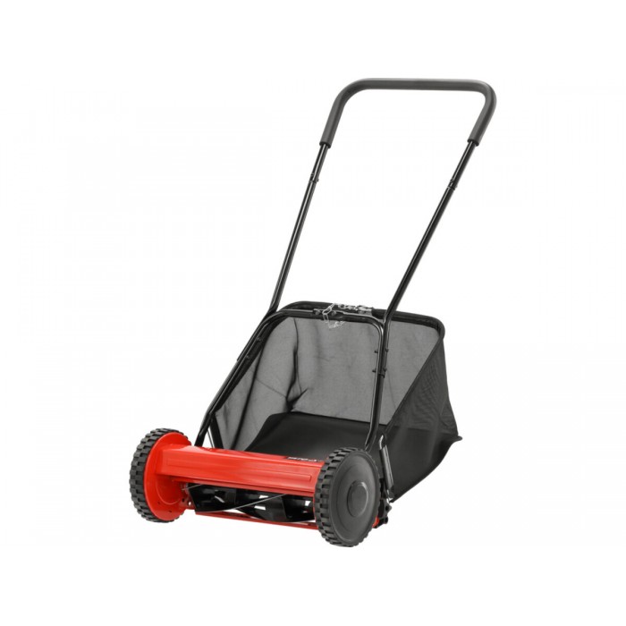 Косарка з мотовилом ручна на 2 кол YATO: зріз шир.- 40см вис.-17-43 мм, 5 лез, збірн. кошик- 27л [1]