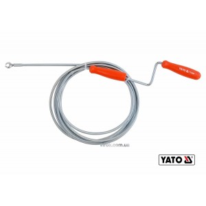Трос для очищення каналізаційних труб YATO : Ø= 5 мм, l= 3 м [40]