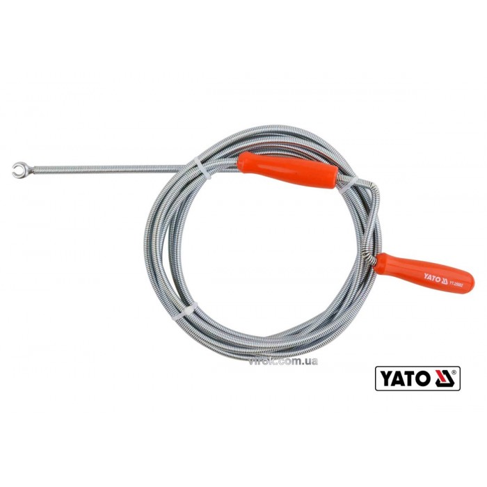 Трос для очищення каналізаційних труб YATO : Ø= 6 мм, l= 3 м [40]